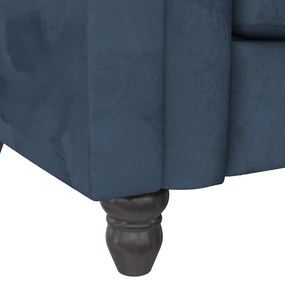 Ciemnoniebieska aksamitna rozkładana sofa 236 cm Felix – Støraa