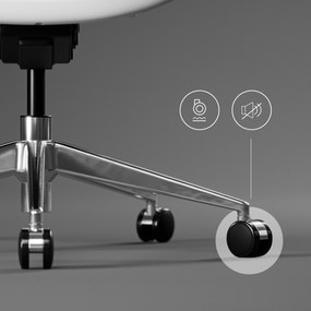 Fotel ergonomiczny Diablo V-Commander: Biało-Czarny