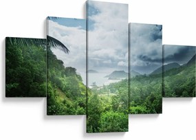 Obraz - Dżungla Seszeli (125x70 cm)