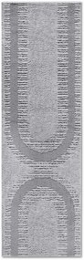 Dywan nowoczesny 3D Elle Collection Gallery Geometryczny szary 80 cm x 240 cm