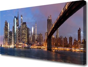 Obraz canvas Nowoczesny Most nad Wielkim Miastem