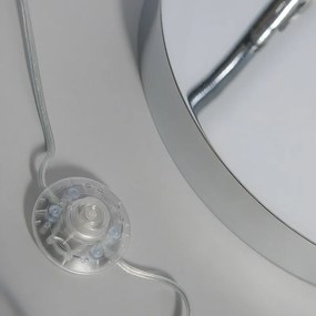 Nowoczesna lampa łukowa chromowana regulowana bez klosza