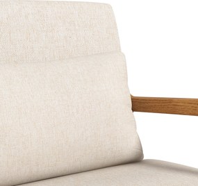 HOMCOM Fotel bujany z dodatkową poduszką w kolorze kremowobiały Wygodny i relaksujący 64,5x92x81,5cm | Aosom PL