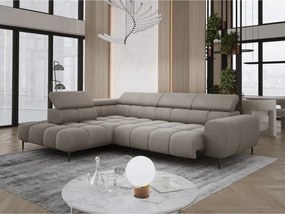 Narożnik PLAZA L Lewostronny z elektryczną regulacją siedziska w tkaninie APHRODITE 04 WERSAL