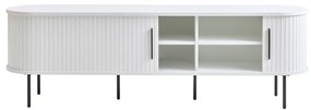 Biała szafka pod TV 180x56x45 cm Nola – Unique Furniture