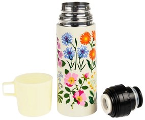 Kremowy termos dla dzieci 350 ml Wild Flowers – Rex London