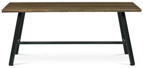 Stół do jadalni z litego drewna 180 x 90 cm, orzech