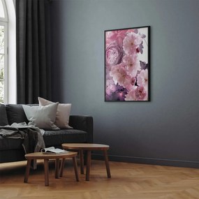 Plakat Wachlarz kwiatów 21x30 cm z ramą czarną bez marginesu ARTGEIST B