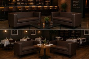 Sofa Monaco : Kolor nogi - Venge, Kolor tkaniny - EKO-SKÓRA - 19D, Typ tkaniny - Eko-skóra , Wysokość nogi - 15 cm