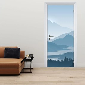 Fototapeta na drzwi - Góry w ujęciu graficznym (95x205cm)