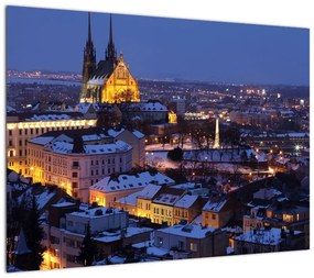 Obraz na szkle - Katedra św. Piotra i Pawła, Brno, Czechy (70x50 cm)