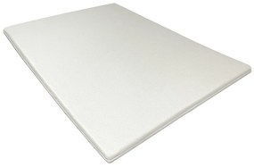 Nakładka na materac 160 x 200 cm z pianki z pamięcią kształtu, zdejmowany pokrowiec, grubość 5 cm - NAJOON od YSMÉE