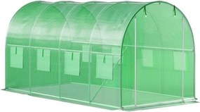 Szklarnia foliowa ogrodowa 2x4 m z oknami i moskitierą G228