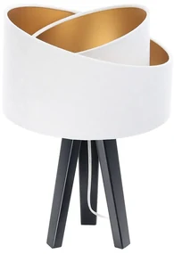 Lampa stołowa GEMSTONE biała/złota/czarna BPS KONCEPT