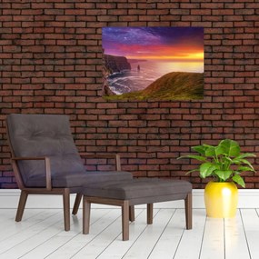 Obraz na szkle - Klify Moheru (70x50 cm)