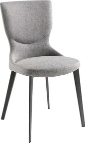 Krzesło z tkaniny szarej 4131 ANGEL CERDA