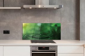 Szklany Panel Czysta Kropla w Makro