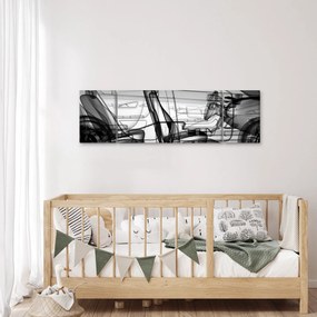 Obraz - Model samochodu 3D (170x50 cm)