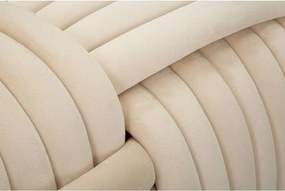 Kremowa aksamitna ławka Softy – Mauro Ferretti