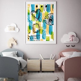 Plakat - Dziecięca abstrakcja (A4)