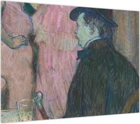 Obraz na szkle - Henri de Toulouse-Lautrec, Maxime Dethomas, reprodukcje (70x50 cm)