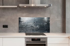 Szklany Panel Dynamika Kropli Wody