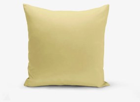 Musztardowa poszewka na poduszkę Minimalist Cushion Covers Düz, 45x45 cm
