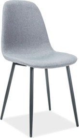 PROMOCJA Szare krzesło FOX z czarnymi nogami II. gatunek