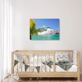 Obraz na szkle - Statek wycieczkowy (70x50 cm)
