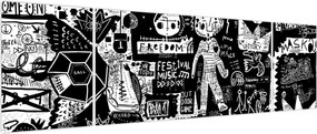 Obraz - Graffiti (170x50 cm)