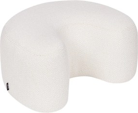 Beżowy puf z materiału bouclé Ü – noo.ma