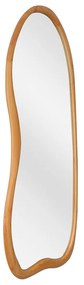 Duże lustro ścienne z organicznego drewna sosnowego- szer. 68 x wys. 178 cm - Naturalny - HARVIL