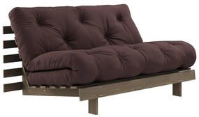 Ciemnobrązowa rozkładana sofa 140 cm Roots – Karup Design