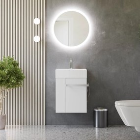 Gäste-WC Badmöbel-Set COMPACT 45 cm mit Waschbecken