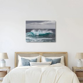Obraz na szkle - Fale w oceanie (70x50 cm)