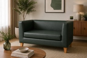 Sofa Monaco : Kolor nogi - Drewno, Kolor tkaniny - EKO-SKÓRA - 6D, Typ tkaniny - Eko-skóra , Wysokość nogi - 15 cm