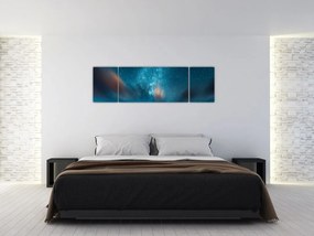 Obraz niebieskiej drogi mlecznej (170x50 cm)