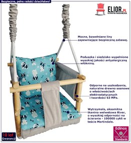 Huśtawka 3w1 dla dzieci 6 wzorów Z5-N81