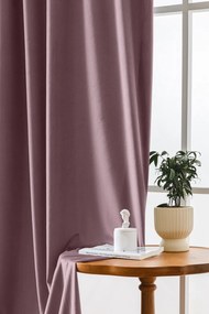 Jasnofioletowa zaciemniająca zasłona VELVET 140x270 cm Zawieszanie: Taśma z wiązaniami