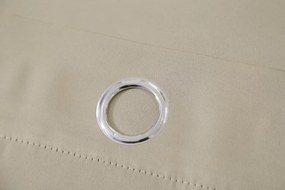 Zasłona OXFORD 140x270 cm, beżowa Zawieszanie: Taśma z wiązaniami