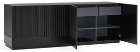 Czarny kredens Teulat Doric, szer. 200 cm