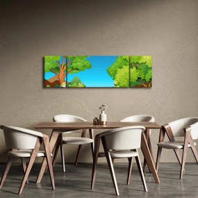 Obraz  - Wesołe żaby (170x50 cm)