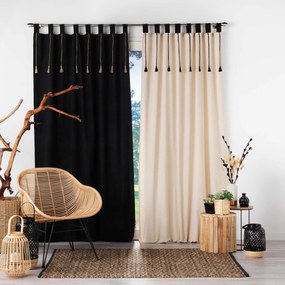 Zasłona na szelkach FILINE, polibawełna, 140 x 240 cm