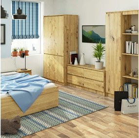 Szafa AKORD S90 4 drzwi Dąb Artisan 90x51x180 cm