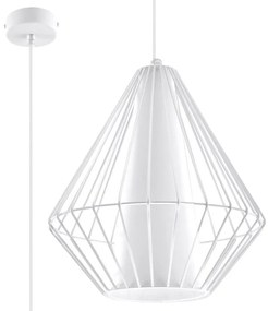 Loftowa lampa wisząca druciana E843-Gylfi - biały