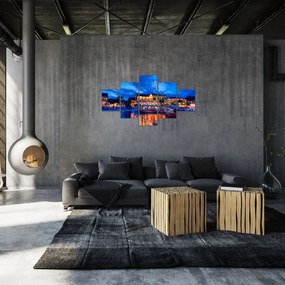 Obraz nocnego miasta Hoi An w Wietnamie (125x70 cm)