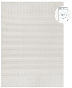 Biały dywan z szenilu odpowiedni do prania 80x160 cm Elton – Flair Rugs