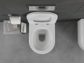 Mexen Sofia miska wc Rimless z deską wolnoopadającą slim, duroplast, biała połysk - 30540300