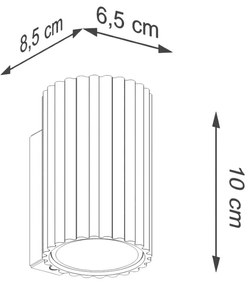 Biały kinkiet Gleam – Nice Lamps