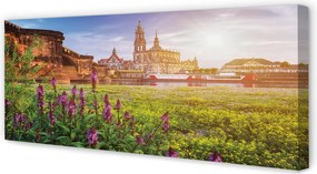 Fotoobraz na płótnie Wschód Słońca nad Niemiecką Rzeką